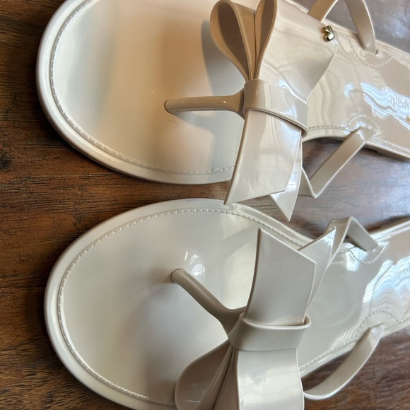 Kate Spade New York Women’s Size 11 Flip Flops Bow Bride Wedding Summer - Picture 8 of 10